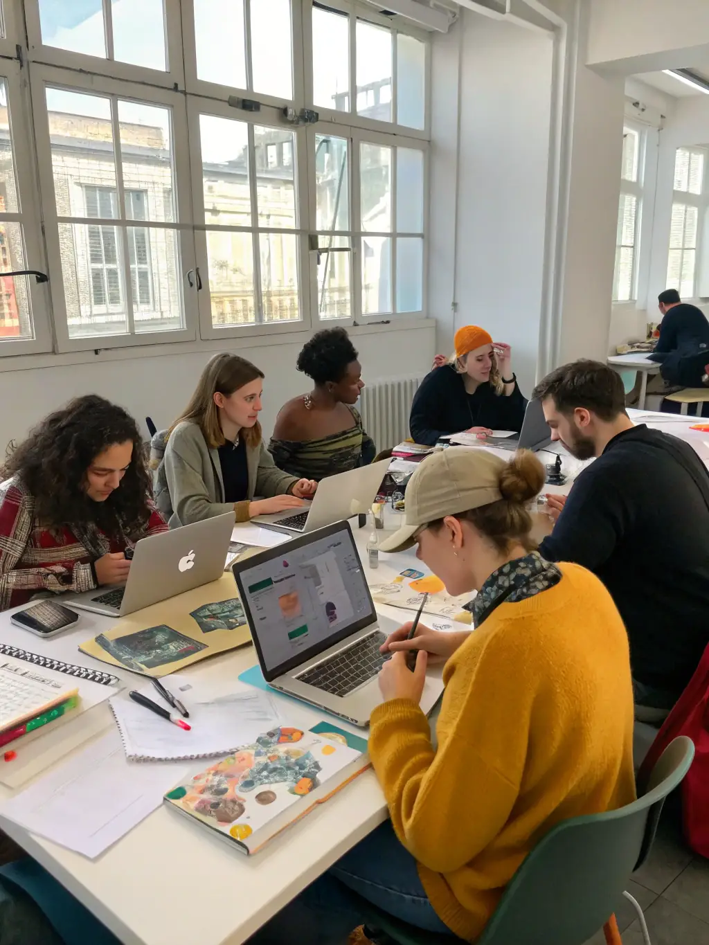 A collage of images representing TERRE IMAGES' various activities, including a conference, a workshop, an art exhibition, and a film screening, showcasing the organization's diverse range of programs.